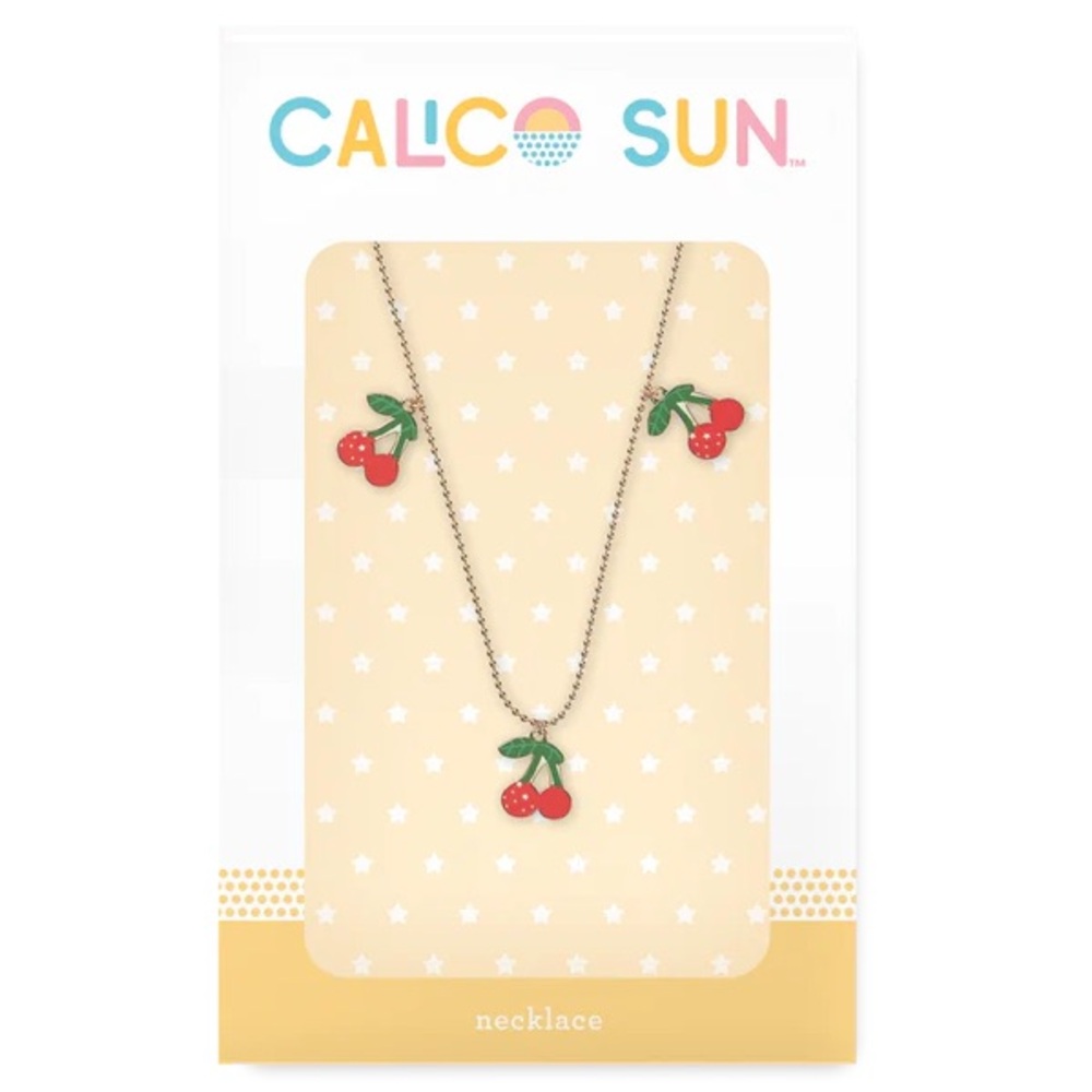 Calico Sun Gold Cherry Necklace